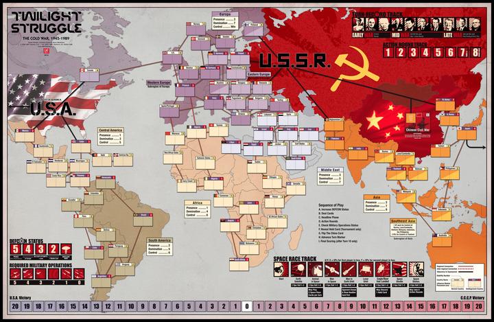 Actual product image GMT Twilight Struggle - Deluxe Edition 8th printing