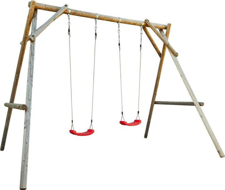 Actual product image Colibri Round wooden children's swing with 2 swing boards