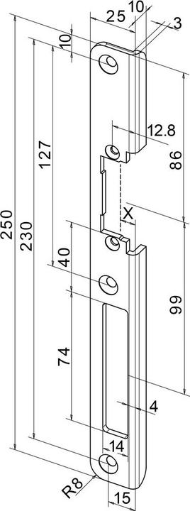 Immagine prodotto effeff Frontali angolari per apriporta elettrico Profix 2 (1 pz.)