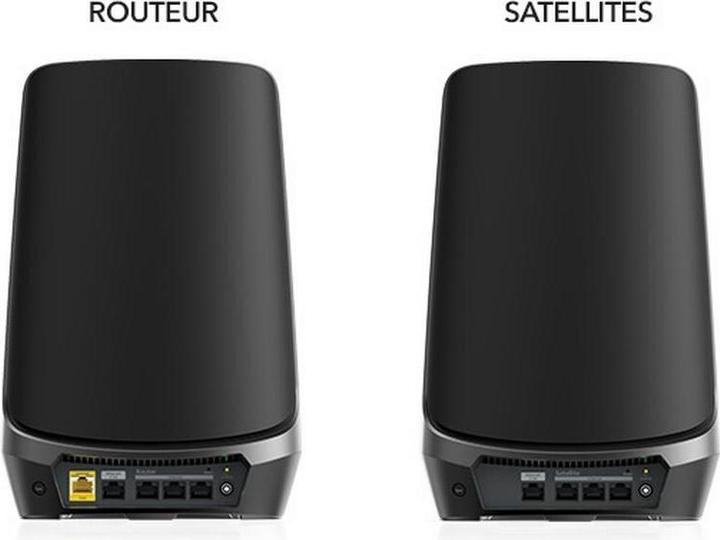 Productafbeelding Netgear Orbi Quad-Band WiFi 6E Mesh Systeem RBKE963B-100EUS Set van 3