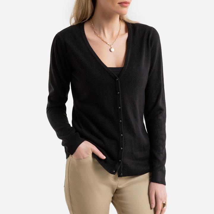 Produktbild Anne Weyburn Cardigan mit V-Ausschnitt und Kaschmir-Touch (W38/L40, W36/L38)