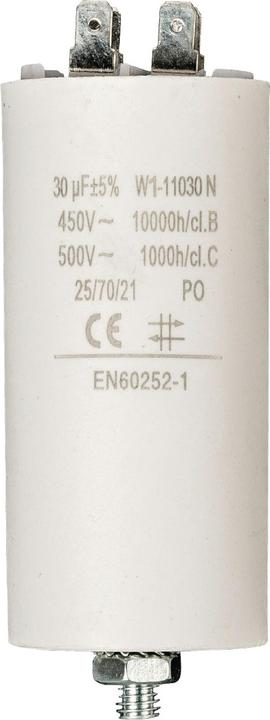 Magni Condensateur de démarrage Condensateur de service 30uF 30µF avec FICHE (condensateur de moteur)