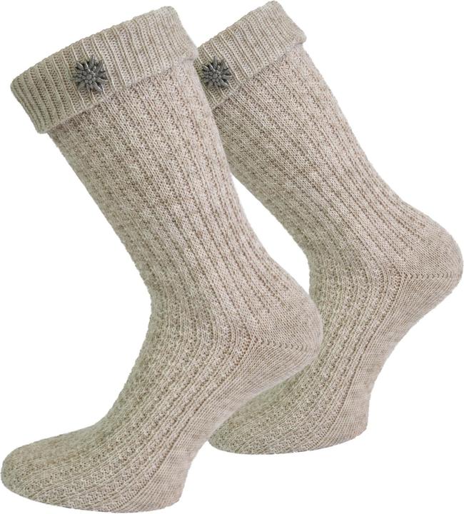 Produktbild Normani Trachtensocken mit Edelweiss-Pin (Einzelpack, 35 - 38)