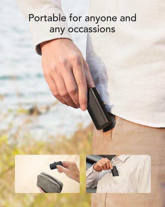 Actual product image Veger Plugon Powerbank Lightning - 5'000mAh (5000 mAh, 20 W, 18.50 Wh)