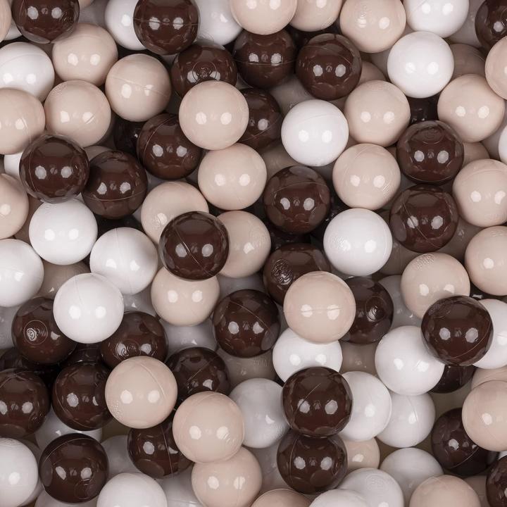 Actual product image Milkii Bälle für Bällebad 100 Stk. & Aufbewahrungstasche, ∅ 7cm, Toffee