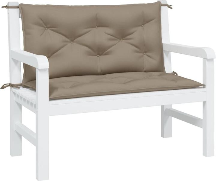 Image du produit VidaXL Coussins de banc de jardin 2 pcs. O x tissu ford (100 x 50 x 7 cm)