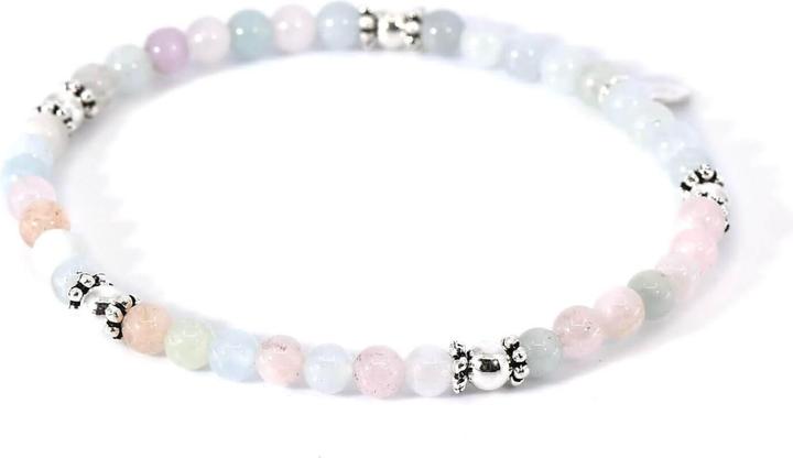 Produktbild Balibay Nuray (18 cm, Achat, 925 Sterling Silber, Edelstein, Morganit)