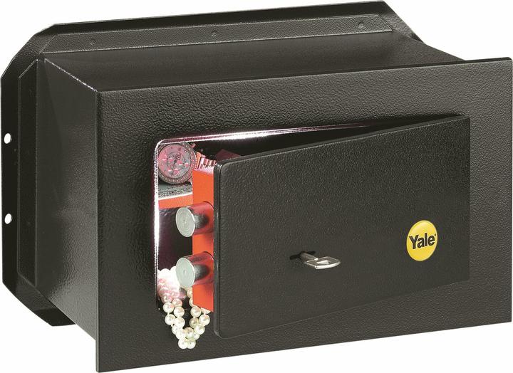 Immagine prodotto Yale Cassaforte a muro Value Safe - Nera - Solo chiavi - 7,7 l (7.70 l)