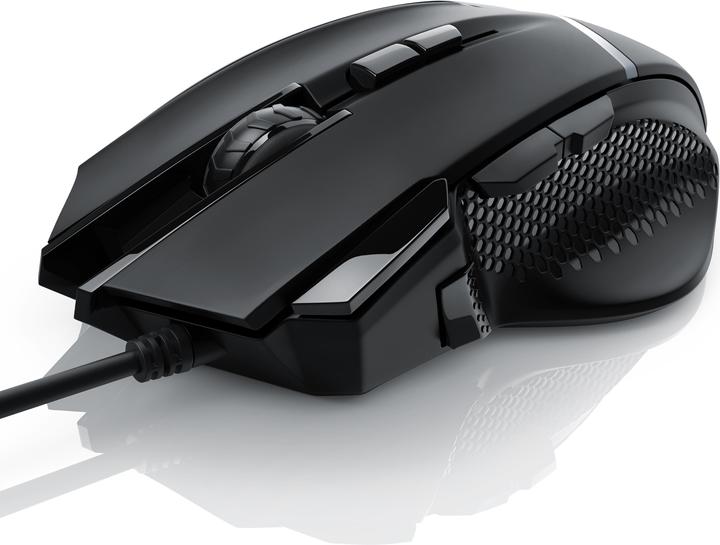 Actual product image CSL Gaming mouse wired 500 dpi, ergonomic, 3200 dpi, selectable sampling rate, mouse incl. weights (Cable)