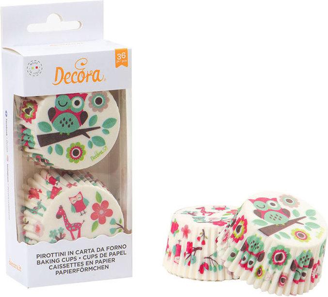 Produktbild Decora Cupcake Förmchen Eule und Giraffe (5 cm)