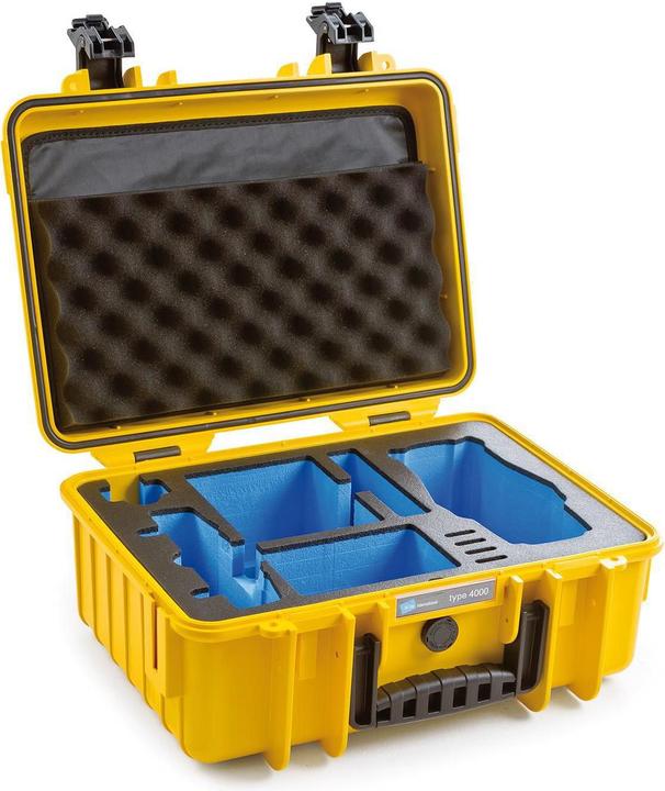 Actual product image B+W Outdoor case type 4000 Mavic 2 yellow (Drone case, DJI Mavic 2)