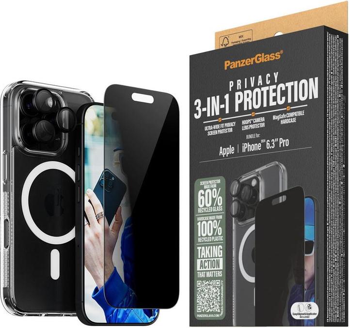 Image du produit PanzerGlass Confidentialité (1 pièce(s), Apple iPhone 16 Pro)