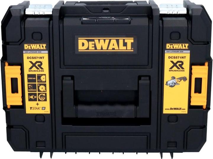 Produktbild DeWalt DCS 571 Akku Handkreissäge 18 V 115 mm Brushless+ 1x Akku 2,0 Ah + TSTAK - ohne Ladegerät