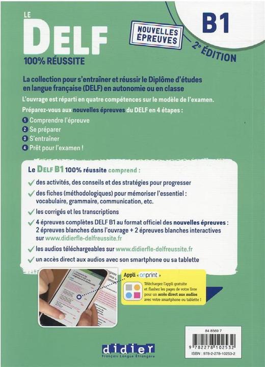 Actual product image DELF 100 % Reus Site B1 + édition en ligne 2021 (French, Salin Marie, Jacament Emilie, Girardeau Bruno, 2021)