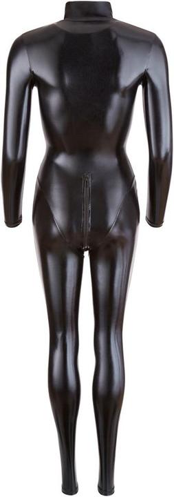 Productafbeelding Cottelli Collection Wetlook jumpsuit met lange mouwen (S)