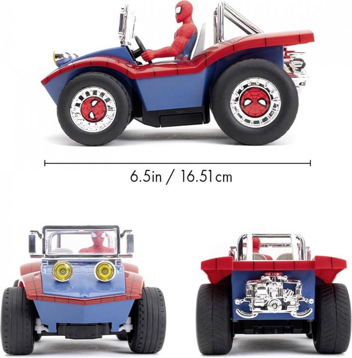 Actual product image Jada Marvel Spider-Man RC Buggy 1:24