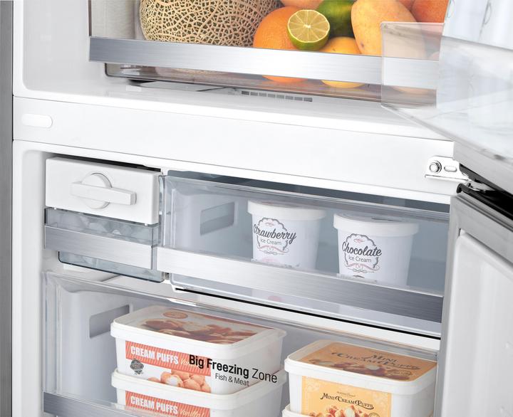 Produktbild LG GBB569NSAGB Kombinierter Kühlschrank 70cm, Klasse D, 462L, Wi-Fi, Kein Frost, Grau (462 l)