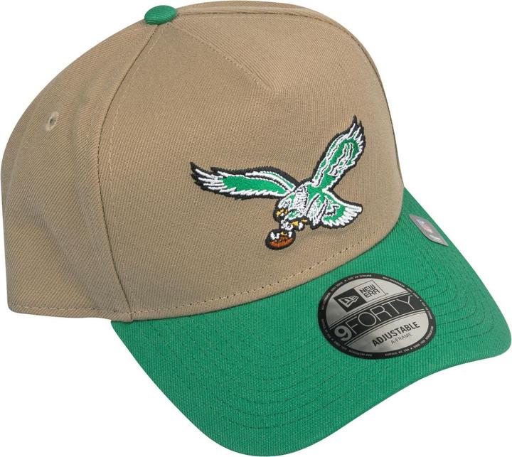 Immagine prodotto New Era 9Forty A-Frame Cap - Retro Philadelphia Eagles Khaki (Taglia unica)