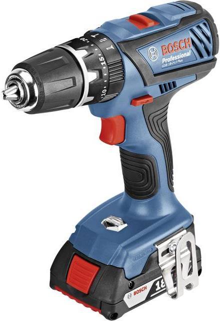 Bosch Professional GSB 18-2-LI Plus con 2 batterie (Batteria ricaricabile)