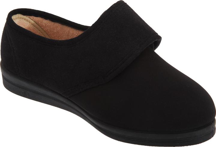 Produktbild Comfylux Stella Hausschuhe Pantoffeln mit Klettverschluss besonders weite Passform (38)