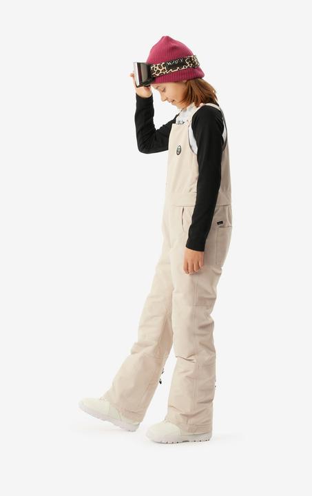 Actual product image Wedze Snowboard trousers dungarees kids piste - 500 white (116)