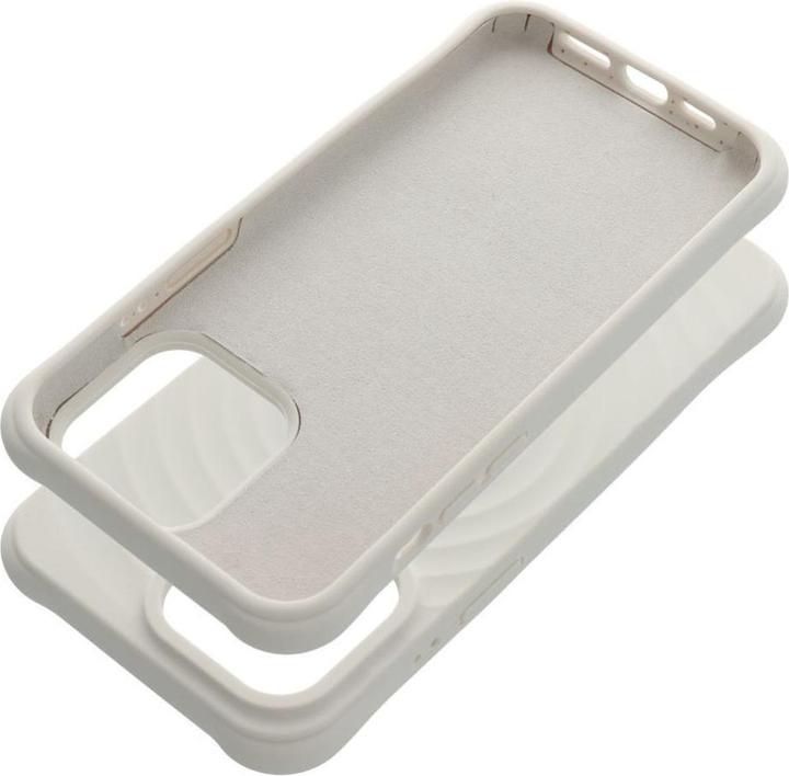Actual product image OEM Back panel cover Silicone Zephyr Mag Cover compatible with MagSafe do IPHONE 15 white (Apple iPhone 15)