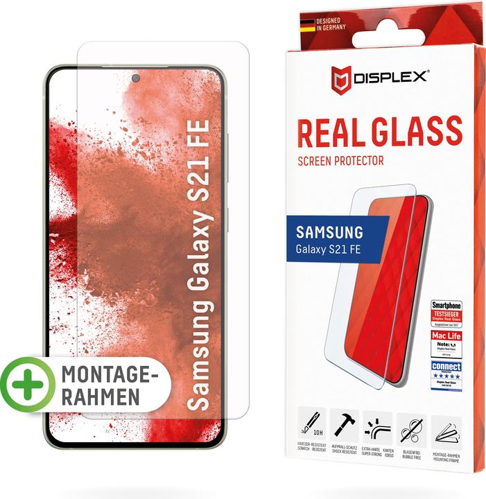Image du produit Displex Real Glass, 2D Panzerglas (1 pièce(s), Samsung Galaxy S21 FE 5G)