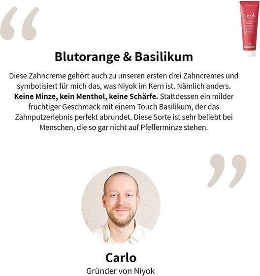 Produktbild Niyok Zahncreme Kokosöl Blutorange & Basilikum 75 ml (75 ml)