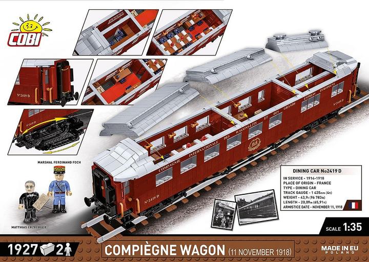 Actual product image Cobi Compiègne Wagon 1918