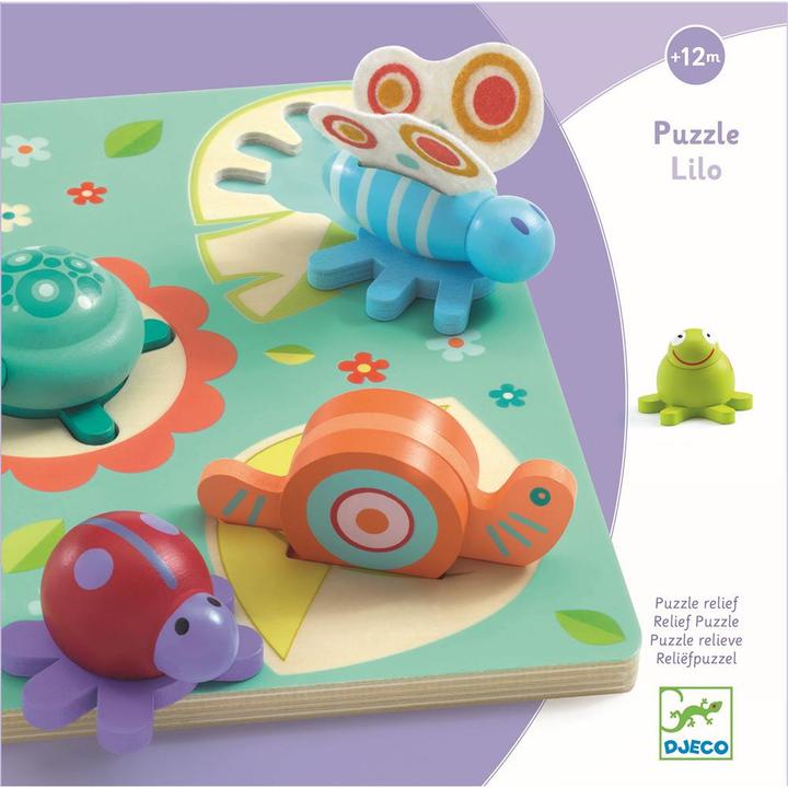 Image du produit Djeco Puzzle en bois Lilo (5 pièces)