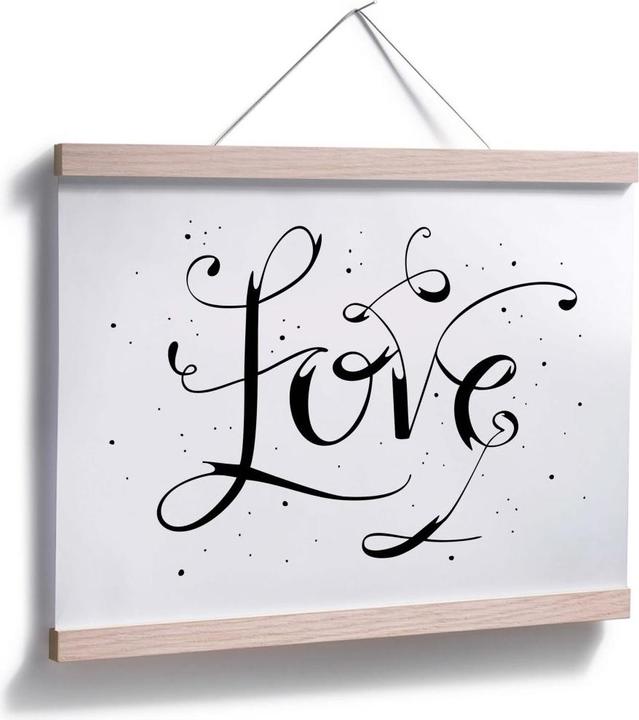 Actual product image Trenddeko Handlettering Love - white (30 x 24 cm)