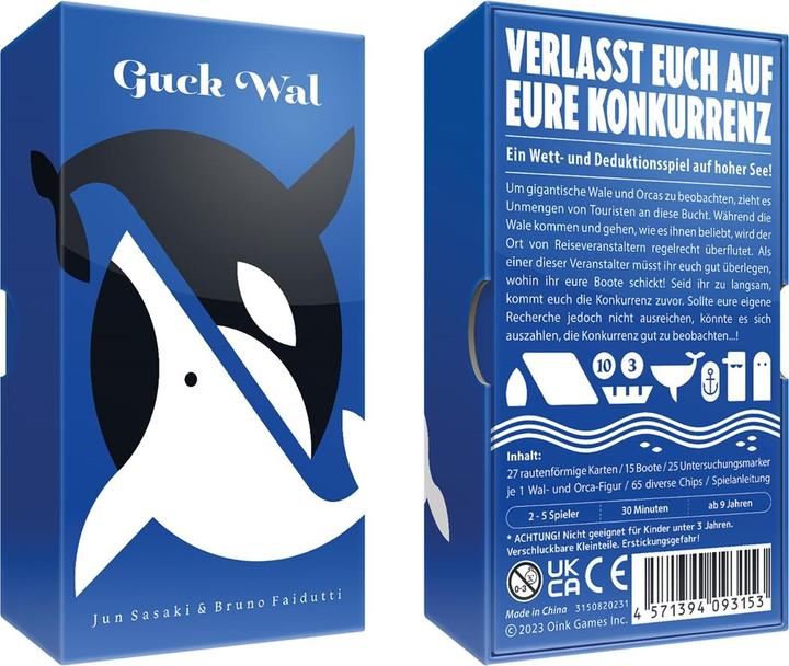 Image du produit Oink Games Regarde la baleine (d,f) (Allemand, Français, Anglais, Espagnol)