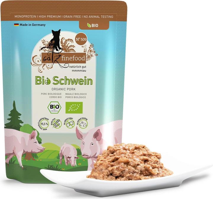 Produktbild Catz Finefood Bio No.509 Schwein (Adult, 1 Stk., 90 g)