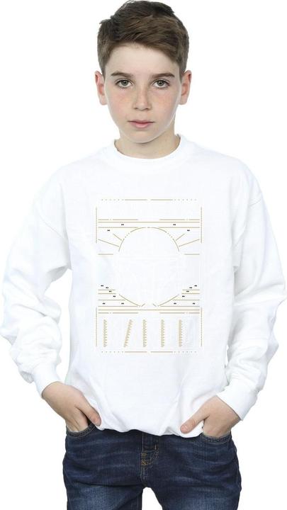 Produktbild Star Wars The Mandalorian The Way Outline Helm Sweatshirt Jungen (140, 146)