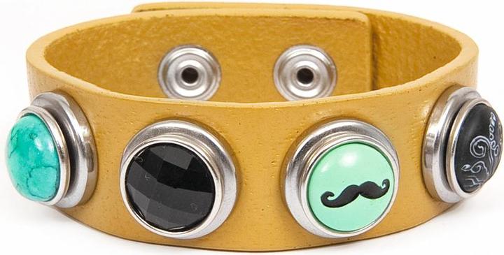 Image du produit Rico Design Bracelet "So Cool (23 cm, Métal précieux, Cuir)