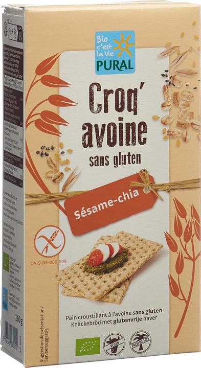 Immagine prodotto Pural Croq'Oats Sesamo Chia senza glutine (190 g)