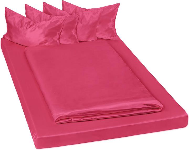 Immagine prodotto tectake 2x set di biancheria da letto in raso (Set di biancheria da letto, 200 x 150 cm)