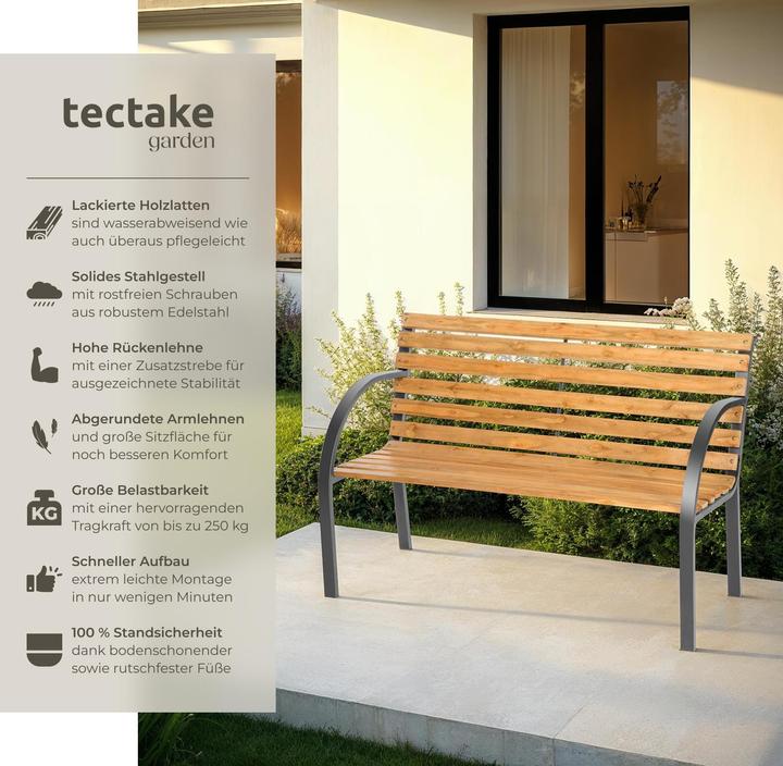 Actual product image tectake Garden bench Micha