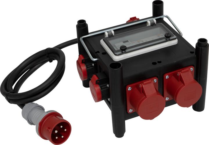 Actual product image Brennenstuhl Compact power distributor BSV 3/32 SI IP44, 2m H07RN-F5G4.0, plug CEE 5p 400V/32A (IP44), plug in (7 x, Type 13)