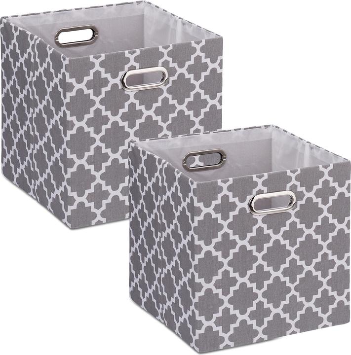 Immagine prodotto Relaxdays 2x scatola portaoggetti (30,5 x 30,5 x 30,5 x 30,5 cm, 26.50 l)