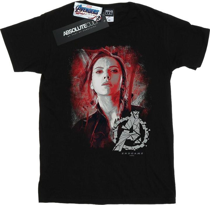 Avengers Endgame Schwarze Witwe Gebürstete Baumwolle Boyfriend TShirt