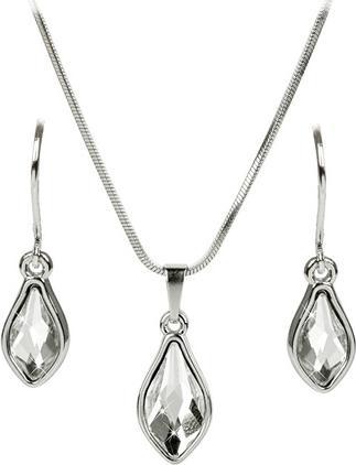 Produktbild Levien Zeitloses Set aus Ohrringen und Flame Crystal Halskette