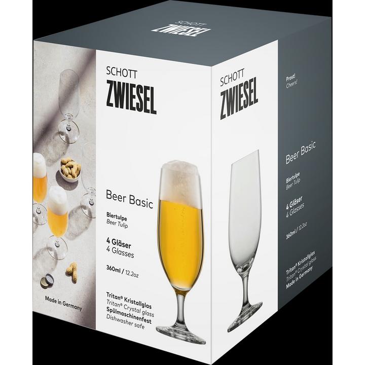 Immagine prodotto Schott Zwiesel Birra tulipano Birra Basic 0,3 l 4 pezzi (0.30 l, 4 x)