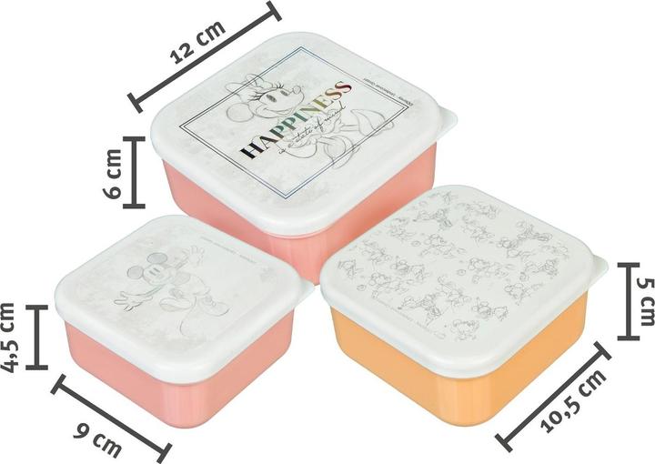 Produktbild Undercover Minie Mouse Lunch Box Set 3pcs.