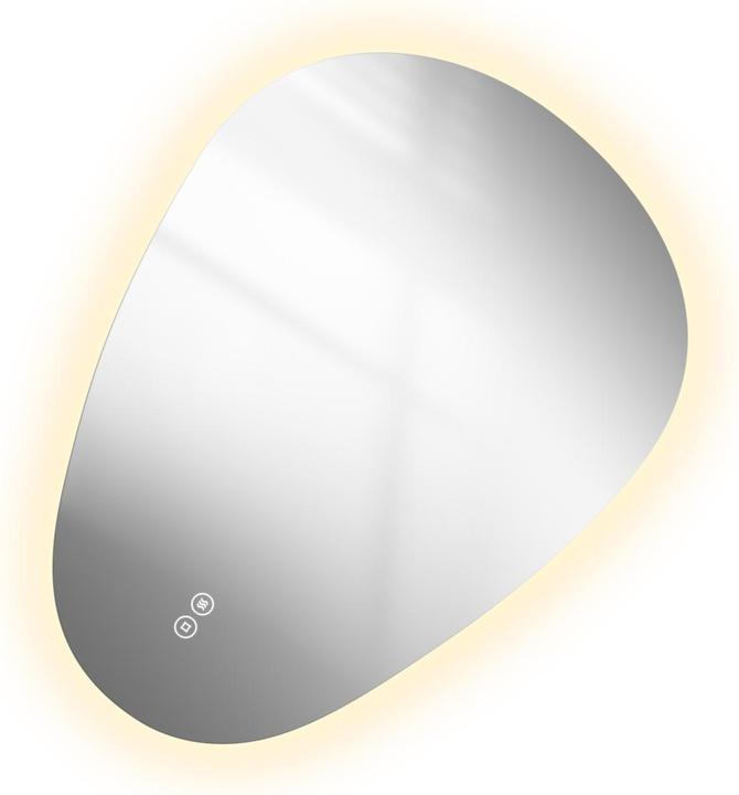 Produktbild Emke Badspiegel mit Beleuchtung, LED, 70x50 cm, Touch-Schalter, dimmbar, 3 Lichtfarben, IP44 (70 x 50 cm)