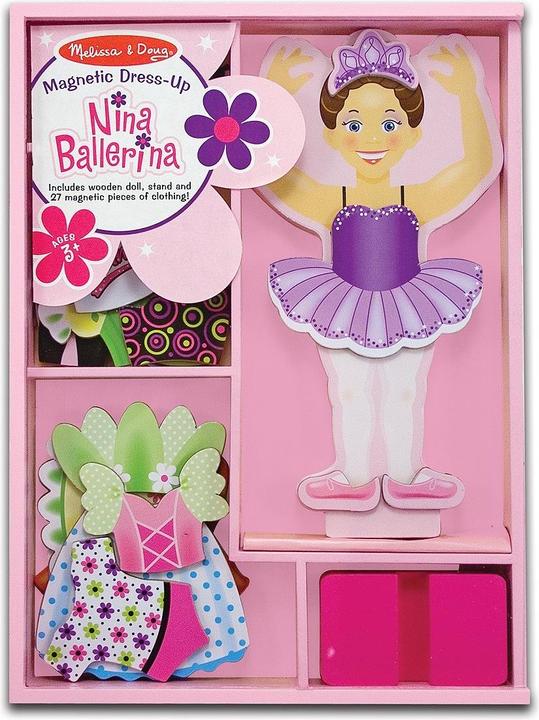Immagine prodotto Melissa & Doug Magnetique Bois Nina Ballerina 29pcs (fr-de-en-es) (27 pezzi)
