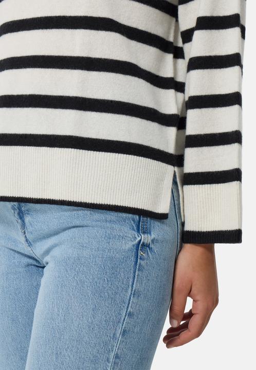 Actual product image Cash-Mere Kaschmir Rundhals Pullover gestreift (XS, S)