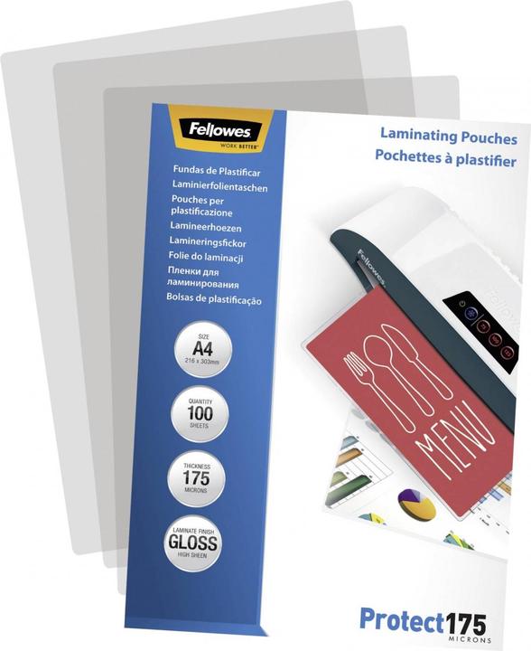 Actual product image Fellowes Protect 175 (A4, 100 Piece, 175 µm)