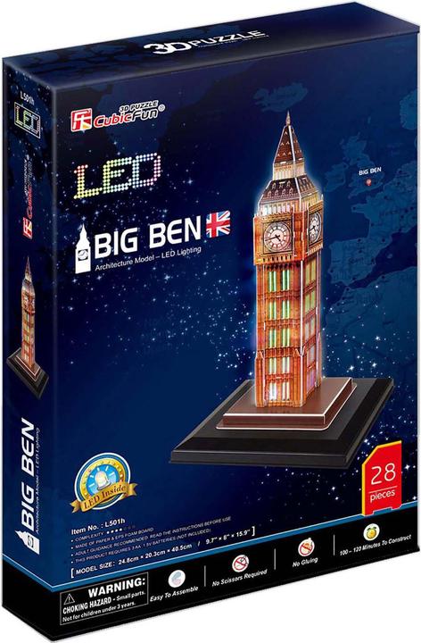 Actual product image Cubicfun Puzzle 3D Big Ben (wersja nocna) (32 pieces)