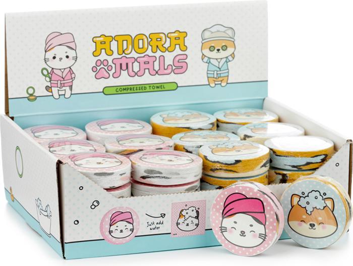 Produktbild Puckator Adoramals Pets Haustiere Komprimiertes Reisehandtuch Waschlappen